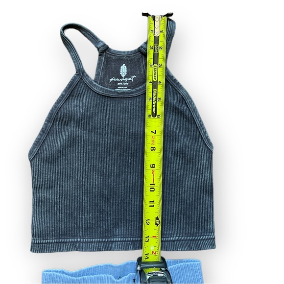 FP Movement Happiness Runs Crop & Good Karma Leggings - Blue & Black XS/S - Picture 4 of 10